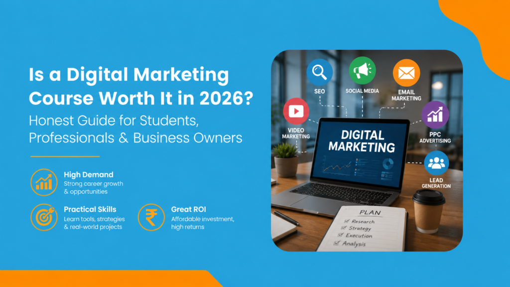 Is a Digital Marketing Course Worth It in 2026? Honest Guide (For Business Owners, CEOs & Students)